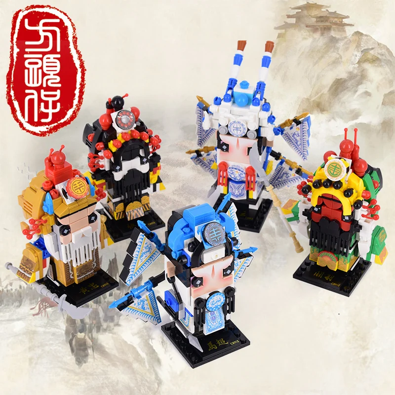 Пекинская ОП Эра три царства китайские классические фигуры кирпичные головы