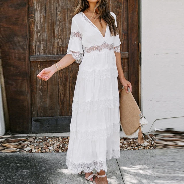 Elegant Off Shoulder Solid Loose Long Dress Office Lady Sleeveless Floor-Length Dress Vintage Casual Lady Summer Ruffles Dress
Elegant Off Shoulder Solid Loose Long Dress Office Lady Sleeveless Floor-Length Dress Vintage Casual Lady Summer Ruffles Dress