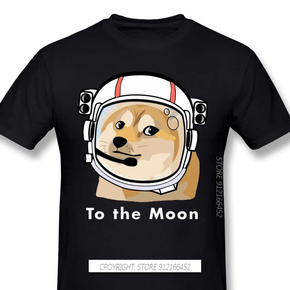 Doge To The Moon Print 100% Cotton Novelty Short Sleeve Man's T-Shirts Dogecoin For Men Fashion Streetwear
Doge To The Moon Print 100% Cotton Novelty Short Sleeve Man's T-Shirts Dogecoin For Men Fashion Streetwear