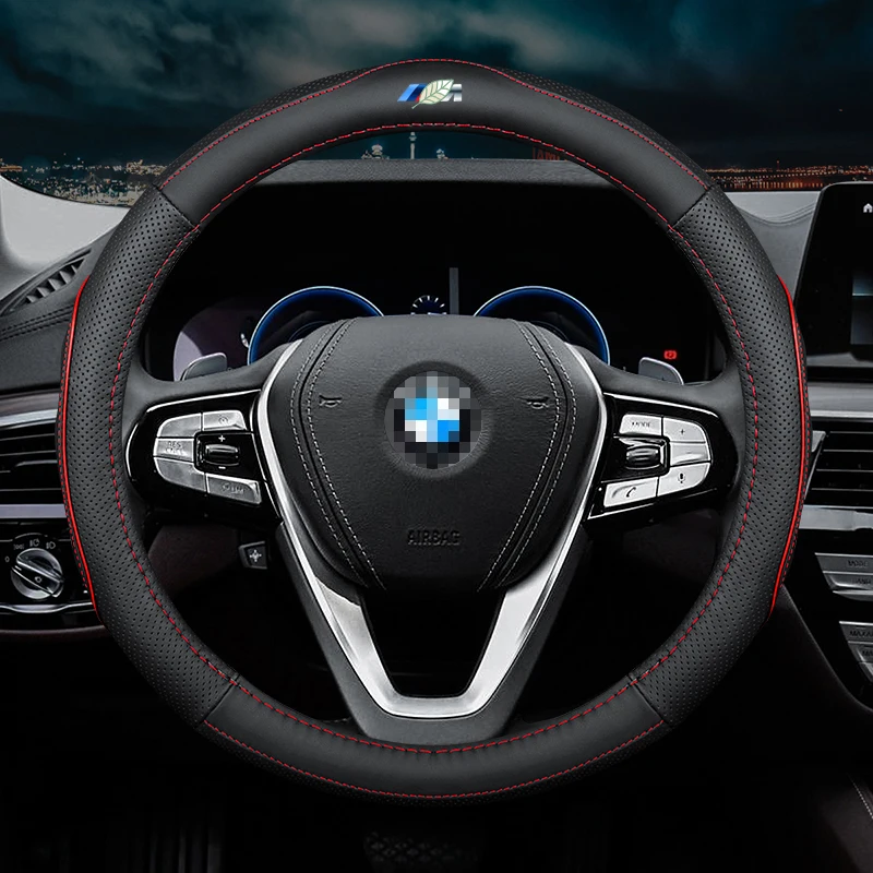 No Smell Thin Car Genuine Leather Steering Wheel Covers for BMW F87 M2 F80 M3 F82 M4 M5 F12 F13 M6 F85 X5 M F86 F33 Accessories
No Smell Thin Car Genuine Leather Steering Wheel Covers for BMW F87 M2 F80 M3 F82 M4 M5 F12 F13 M6 F85 X5 M F86 F33 Accessories