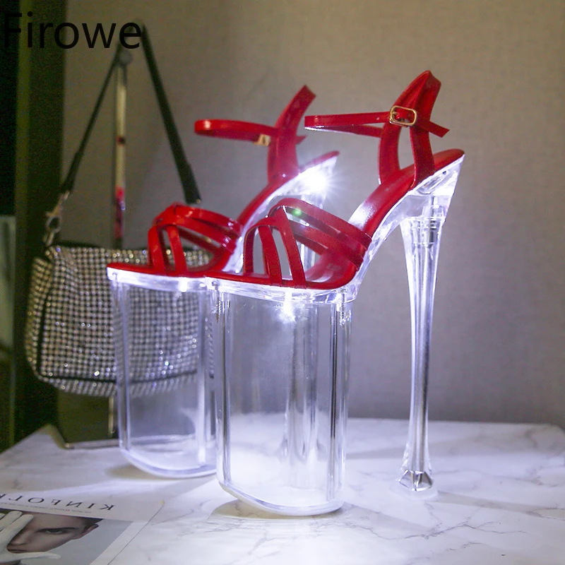 Women's Clear Transparent Platform Luminous High Heel Shoes Nightclub High Heels Car Model Sandals Catwalk Pole Dance Shoes 26cm
Women's Clear Transparent Platform Luminous High Heel Shoes Nightclub High Heels Car Model Sandals Catwalk Pole Dance Shoes 26cm