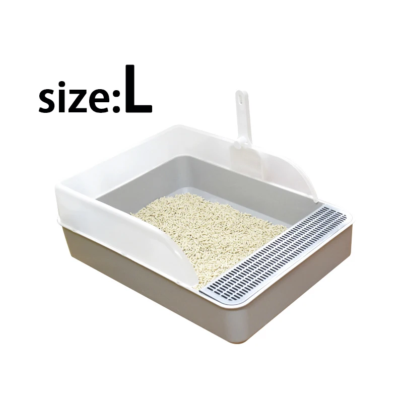 Semi-closed Cat litter box Pet toilet Cat toilet Clean basin Toilet training Pet supplies accessories