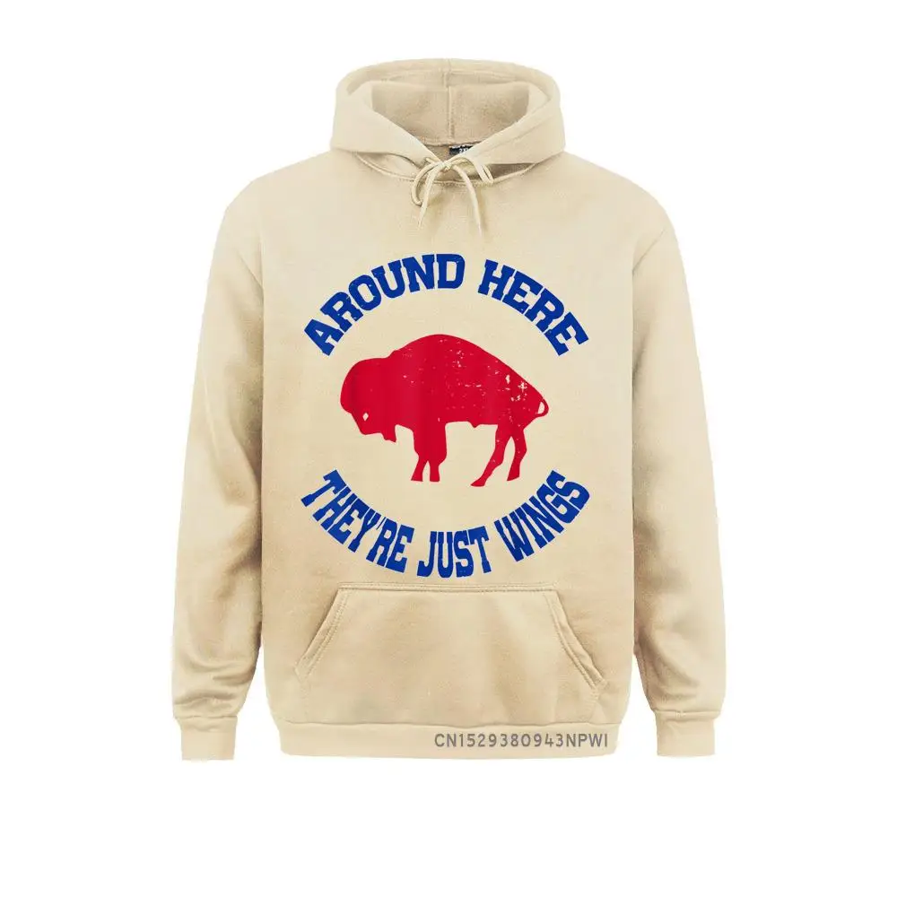 

Around Here They're Just Wings Buffalo NY Mafia Fan Pullover Normal Hoodies Winter Men Sweatshirts Unique Clothes Oversized