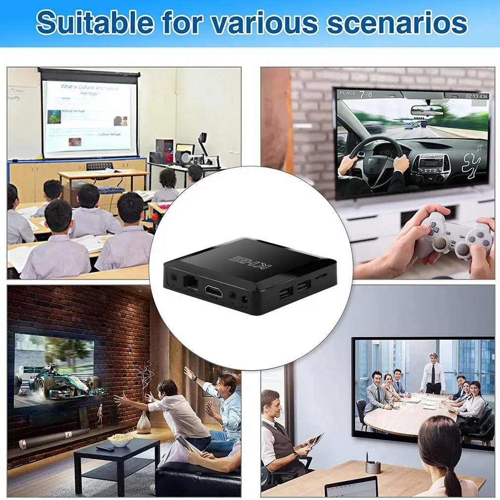 KH6 Set Top Box H616 Quad Core Cortex-A53 4K@60fps TV Box HDMI-compatible High Definition With Remote Control
KH6 Set Top Box H616 Quad Core Cortex-A53 4K@60fps TV Box HDMI-compatible High Definition With Remote Control