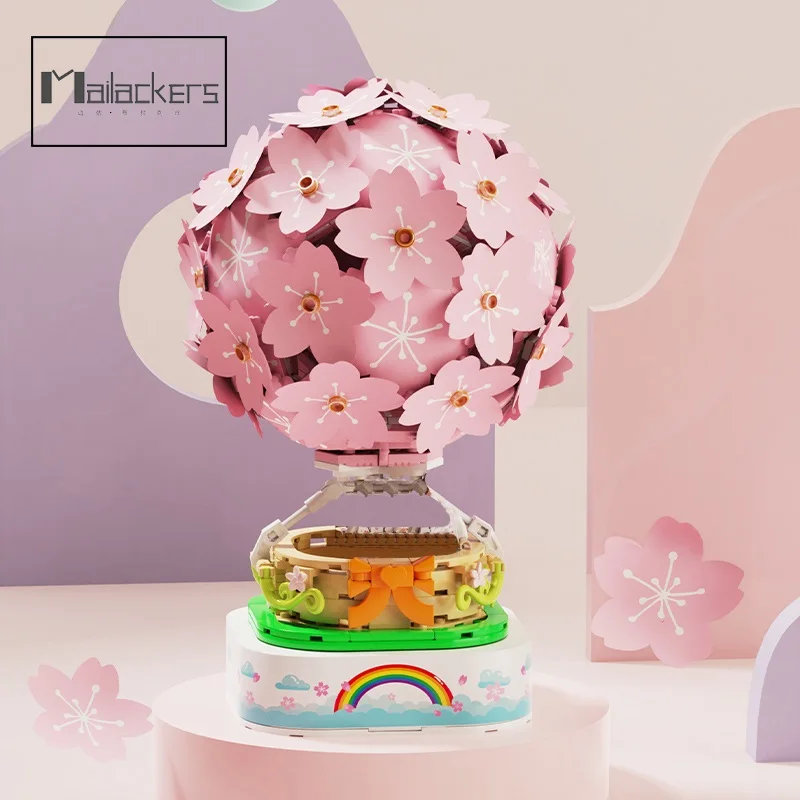 Mailackers City Street View Sakura Hot Air Balloon Friends Building Blocks Creative Cherry Blossoms Music Box House Brick Toys
Mailackers City Street View Sakura Hot Air Balloon Friends Building Blocks Creative Cherry Blossoms Music Box House Brick Toys