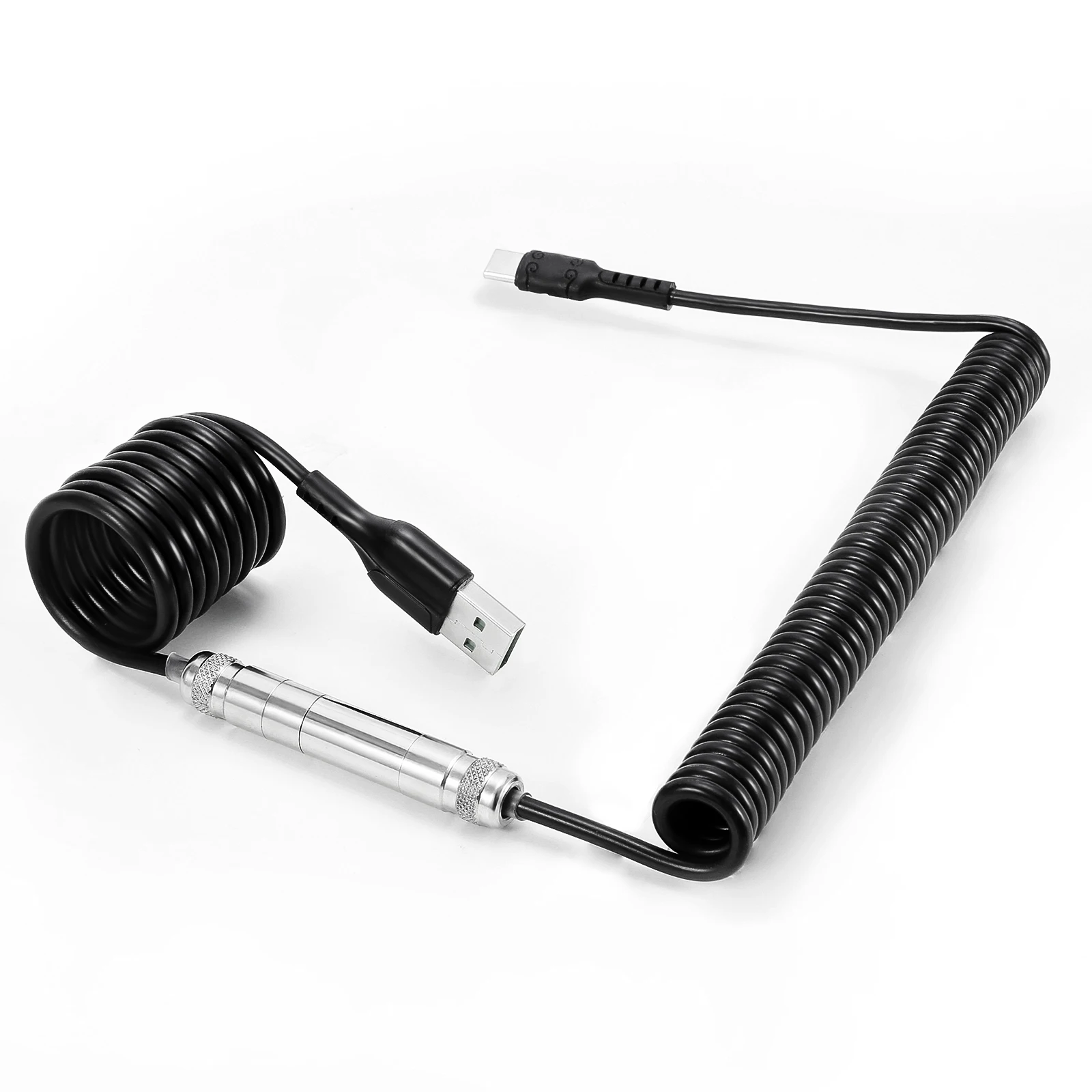 Custom Coiled Aviator Keyboard Cables Type-C USB Cable Aviation Plug DIY Gaming Mechanical Keyboard Cable Spiral Data Cable
Custom Coiled Aviator Keyboard Cables Type-C USB Cable Aviation Plug DIY Gaming Mechanical Keyboard Cable Spiral Data Cable