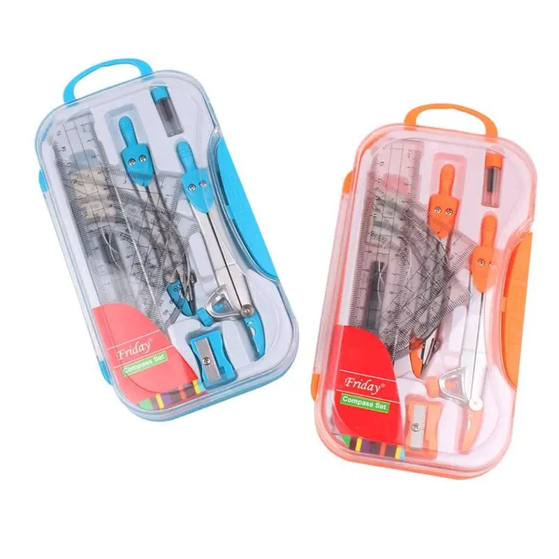 10Pcs Professional High Precision Geometric Measurement Tools Compasses Ruler Student Stationery Kit
10Pcs Professional High Precision Geometric Measurement Tools Compasses Ruler Student Stationery Kit