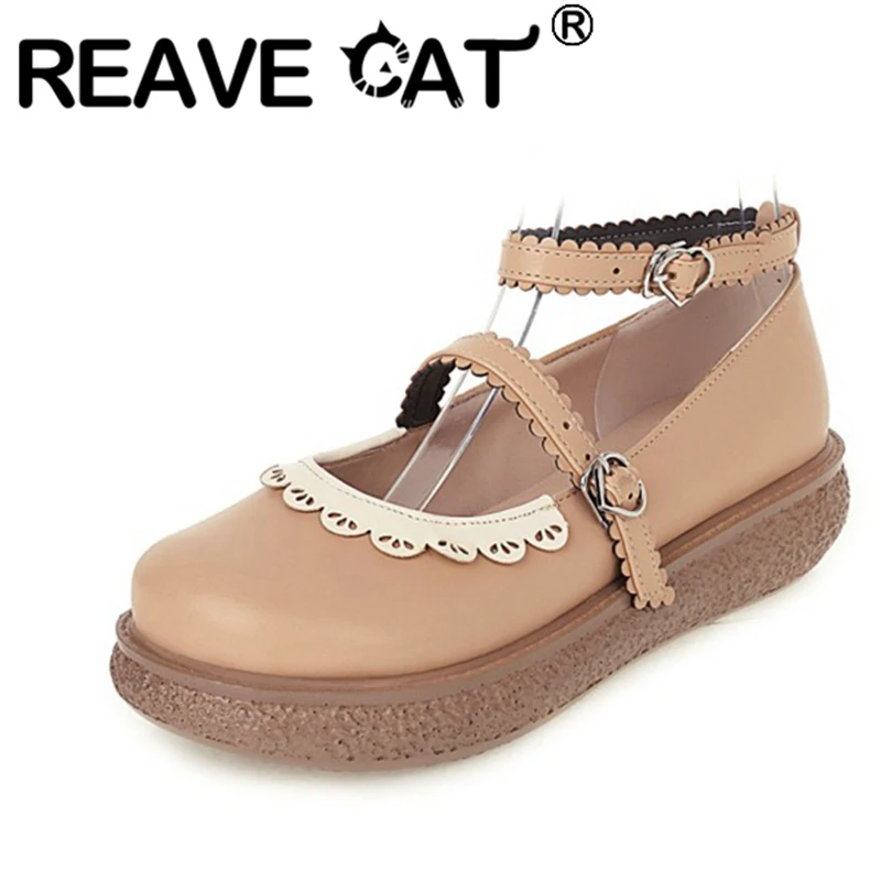 Женские туфли-лодочки с оборками REAVE CAT, туфли на платформе с круглым носком и ремешком на щиколотке с пряжкой, каблук-шпилька 2021 см, US12, бежев...
Женские туфли-лодочки с оборками REAVE CAT, туфли на платформе с круглым носком и ремешком на щиколотке с пряжкой, каблук-шпилька 2021 см, US12, бежев...