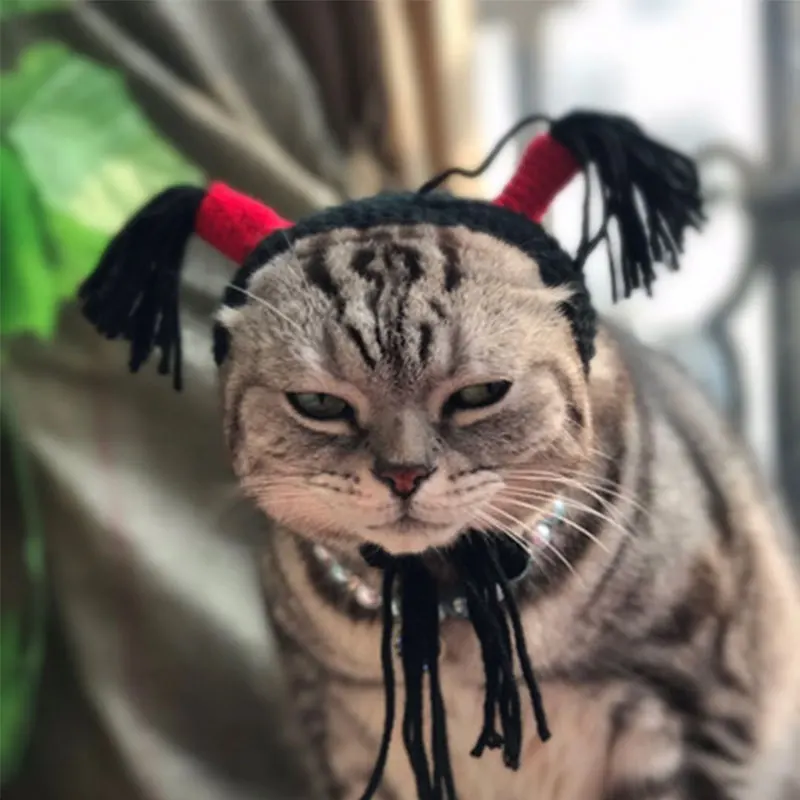 Головной убор для косплея кошек на Хэллоуин, уникальная косичка для маленьких собак, инструмент для праздничного костюма, смешные аксессуа...
Головной убор для косплея кошек на Хэллоуин, уникальная косичка для маленьких собак, инструмент для праздничного костюма, смешные аксессуа...