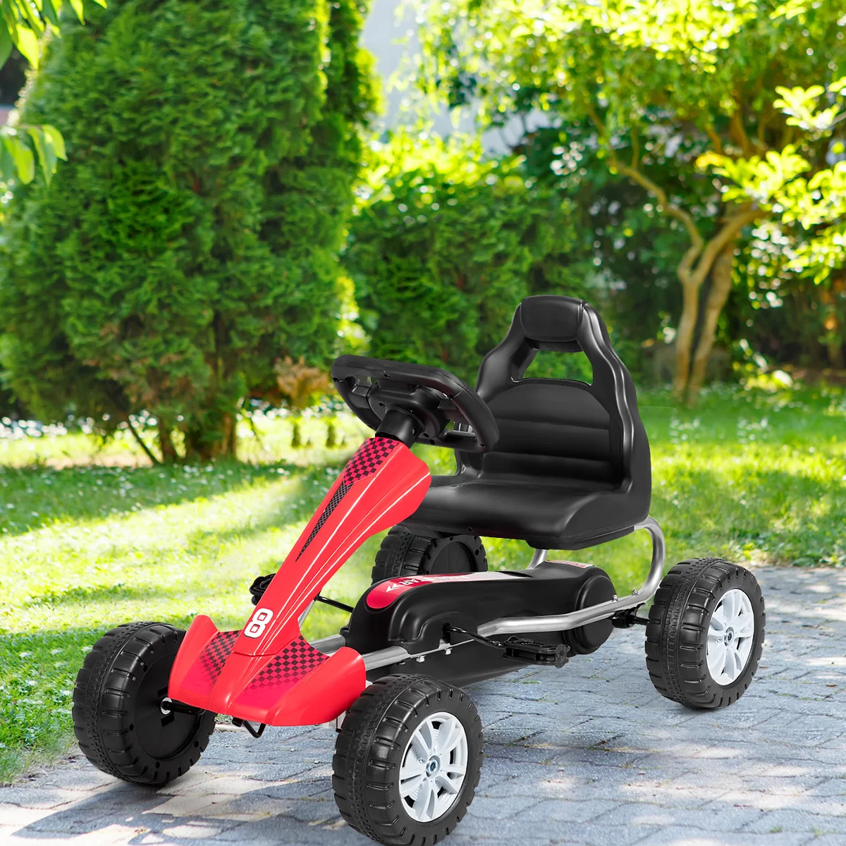 Pedal Go Kart Kids Ride On Car Powered 4 Wheel Racer Toy w/ Adjustable Seat Red
Pedal Go Kart Kids Ride On Car Powered 4 Wheel Racer Toy w/ Adjustable Seat Red