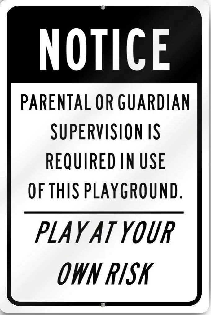 Metal New Notice Sign Church Parental Guardian Playground Sign Gauge for Wall Decor Metal Sign 12x8 Inches
Metal New Notice Sign Church Parental Guardian Playground Sign Gauge for Wall Decor Metal Sign 12x8 Inches
