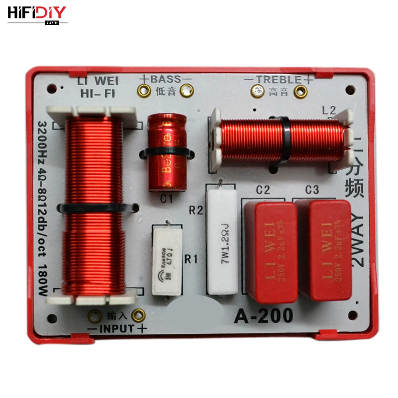 HIFIDIY LIVE A 200 2 Way динамик твитер + басовый блок HiFi домашний s аудио кроссовер с делителем частоты