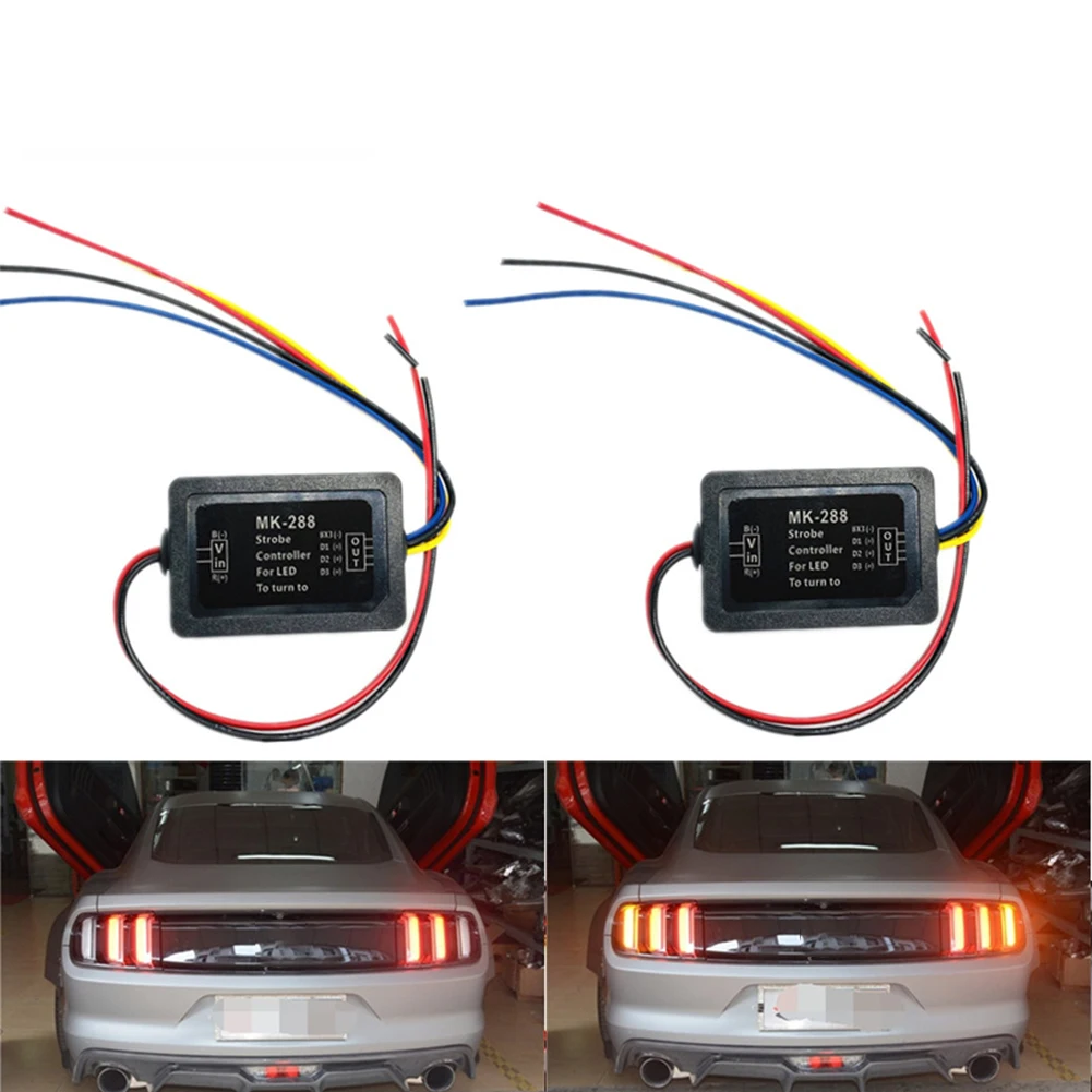 2pcs Universal 12VMK-288 Flash Strobe Controller Flasher Module For 3 Led Dynamic Turning Light Taillight Auto Lamps Accessories
2pcs Universal 12VMK-288 Flash Strobe Controller Flasher Module For 3 Led Dynamic Turning Light Taillight Auto Lamps Accessories