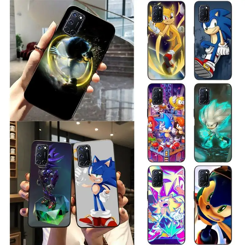 Супер sonic Sonic игры Чехол для телефона Oppo Reno2 3 A77 92020 F11 Realme 2 5 6 iPad Pro XT мягкая