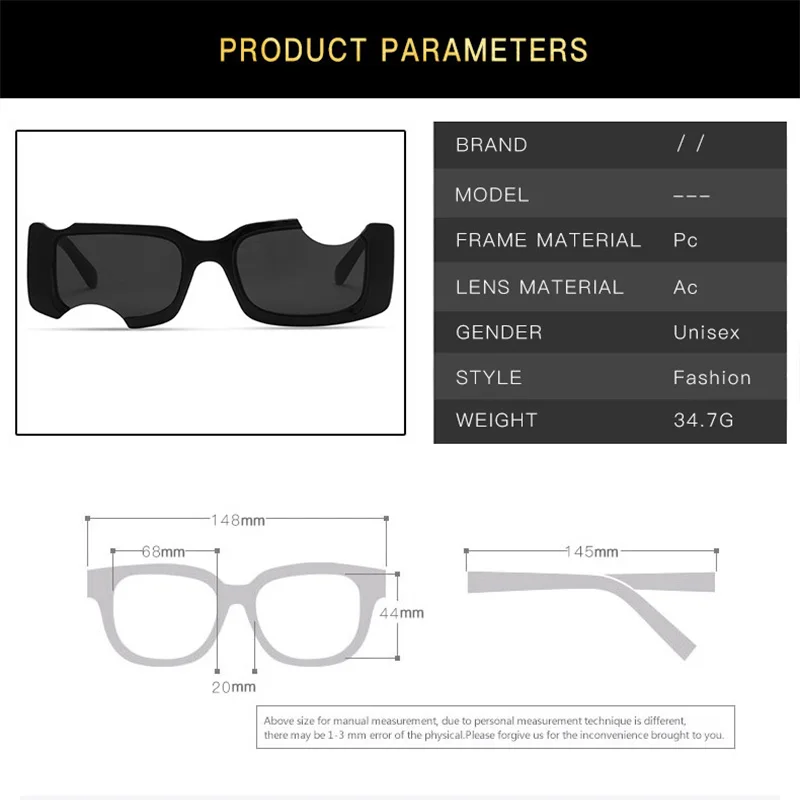 2021 Hip Hop Sunglasses Women Fashion Personality Retro Gap Hole Glasses Men High Quality Goggles Sunglasses UV Protection UV400
2021 Hip Hop Sunglasses Women Fashion Personality Retro Gap Hole Glasses Men High Quality Goggles Sunglasses UV Protection UV400
