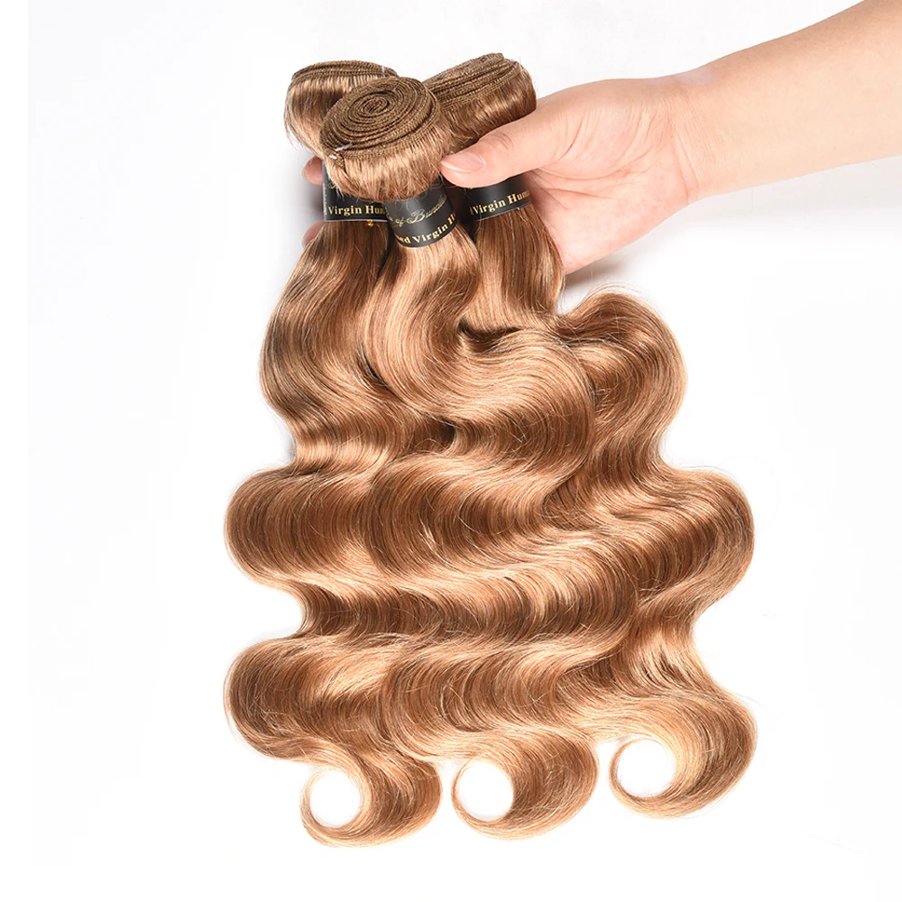 Color 27# Honey Blonde Brazilian Body Wave 1/3 pcs Remy 100% Human Hair Bundles Deals 10-24 Inch Body Wave
Color 27# Honey Blonde Brazilian Body Wave 1/3 pcs Remy 100% Human Hair Bundles Deals 10-24 Inch Body Wave