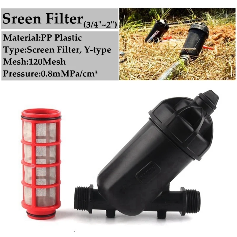 3/4"~2" 120 Mesh Screen Irrigation Filter Agricultural Micro Irrigation Equipment Fittings Watering Nozzle Net Filters
3/4"~2" 120 Mesh Screen Irrigation Filter Agricultural Micro Irrigation Equipment Fittings Watering Nozzle Net Filters