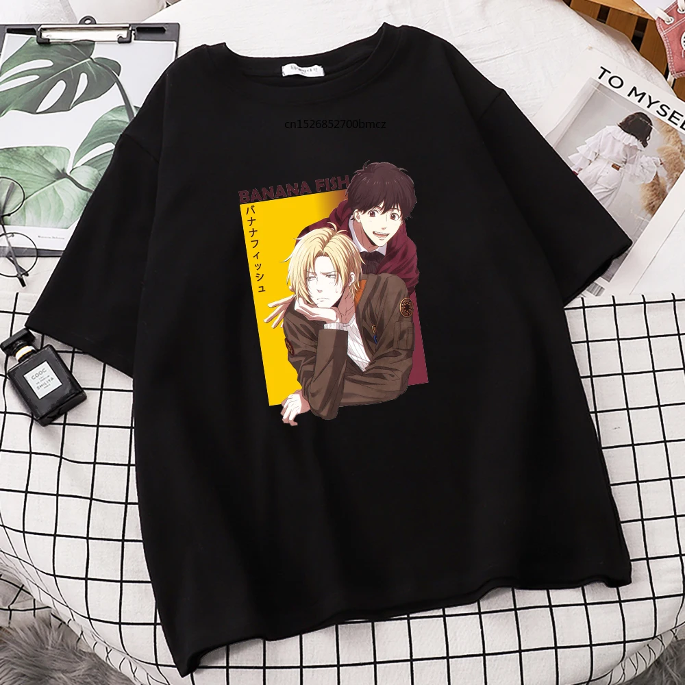 2021 Banana Fish Sulking Boy Printing Women T-Shirt Cool Casual Creativity Crewneck Womens Top
2021 Banana Fish Sulking Boy Printing Women T-Shirt Cool Casual Creativity Crewneck Womens Top