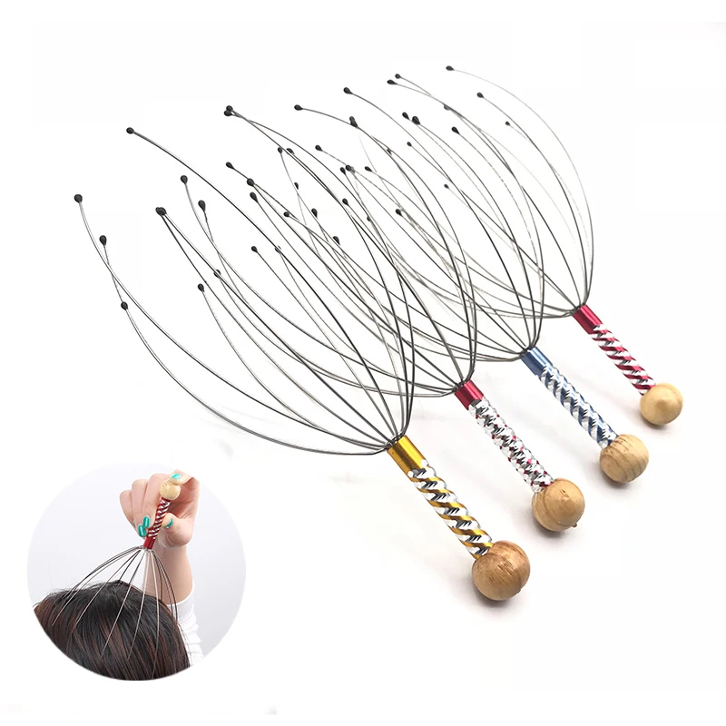 1PC Octopus Head Massager Scalp Relaxation Relief Body Massager Remove Muscle Tension Tiredness Metal Head Massager Instrument
1PC Octopus Head Massager Scalp Relaxation Relief Body Massager Remove Muscle Tension Tiredness Metal Head Massager Instrument