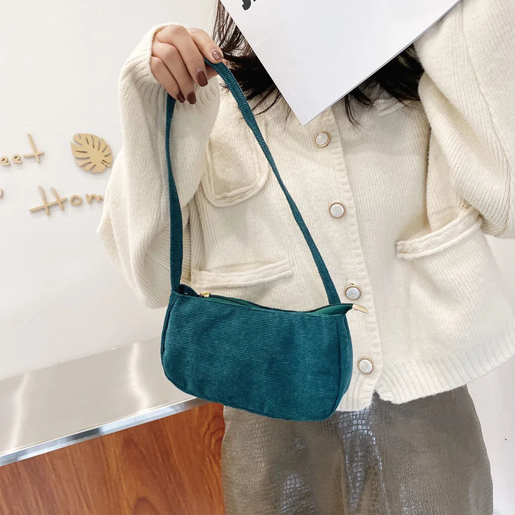 Fashion Autumn Winter Corduroy Women's Handbag Casual Solid Color Shoulder Underarm Bags Portable Female Street Travel Purses
Fashion Autumn Winter Corduroy Women's Handbag Casual Solid Color Shoulder Underarm Bags Portable Female Street Travel Purses