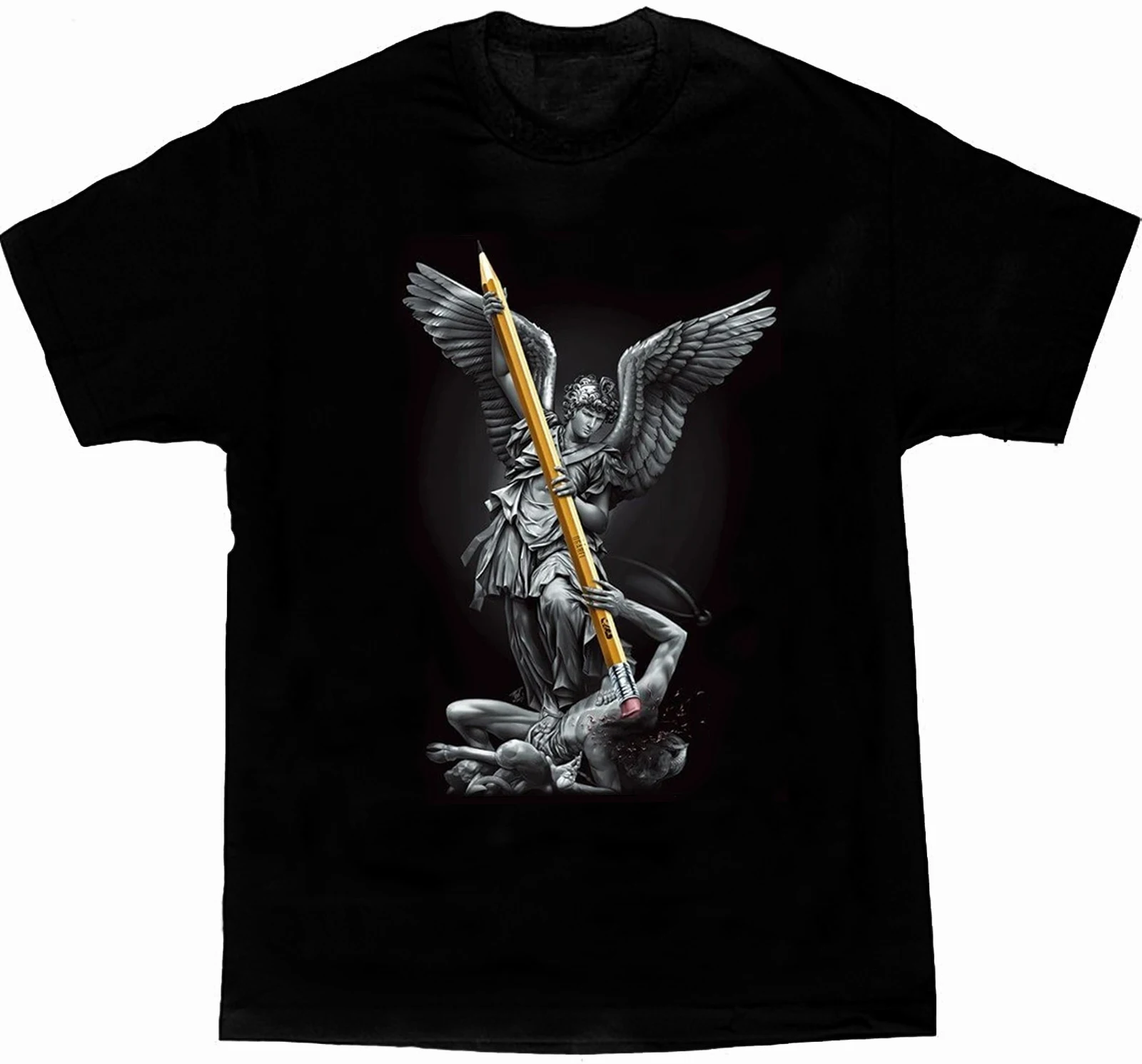 Eraser Erases Evil, Funny Arch Angel Inspired Design T-Shirt. Summer Cotton Short Sleeve O-Neck Unisex T Shirt New S-3XL
Eraser Erases Evil, Funny Arch Angel Inspired Design T-Shirt. Summer Cotton Short Sleeve O-Neck Unisex T Shirt New S-3XL