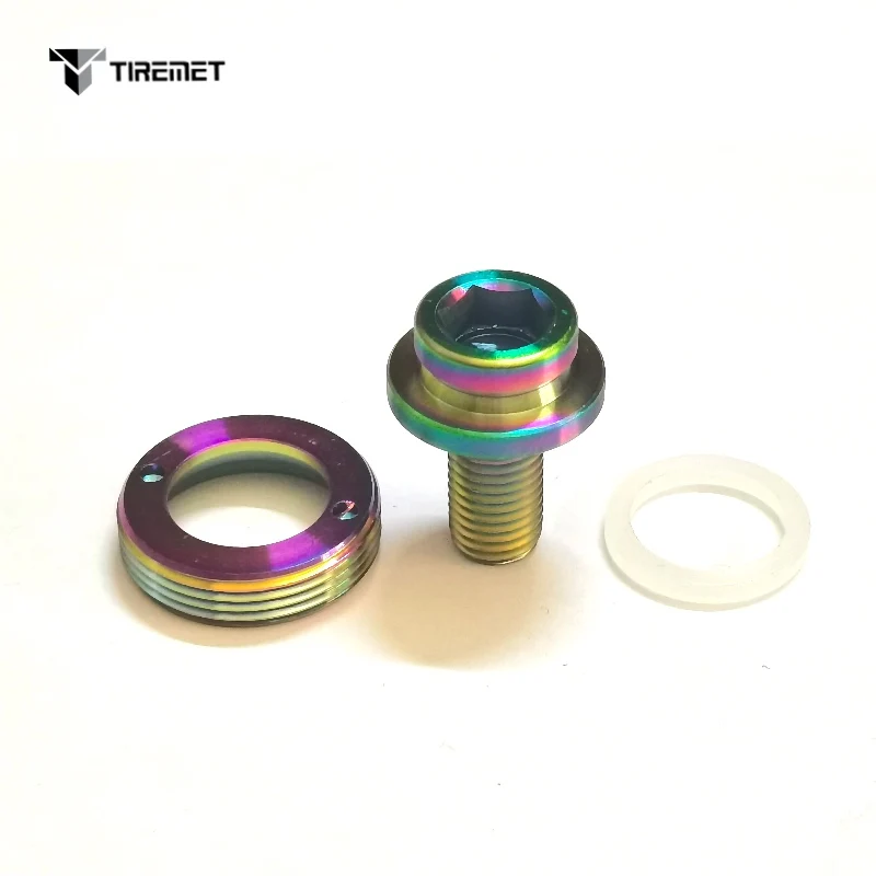Tiremet 2 шт. M8X15 мм коленчатый болт из титанового сплава горный шоссейный велосипед