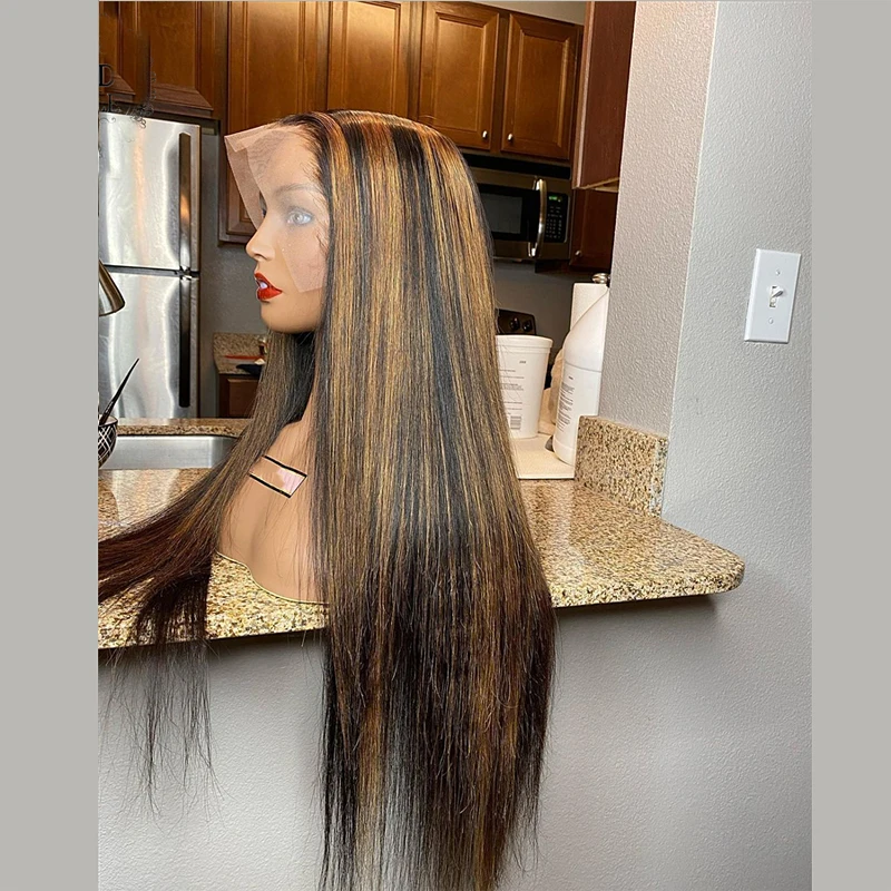 Silky Straight Highlight Color T Part Lace Front Wig Human Hair For Women With Baby Hair Bleached Knots Breathable Hair Cover
Silky Straight Highlight Color T Part Lace Front Wig Human Hair For Women With Baby Hair Bleached Knots Breathable Hair Cover