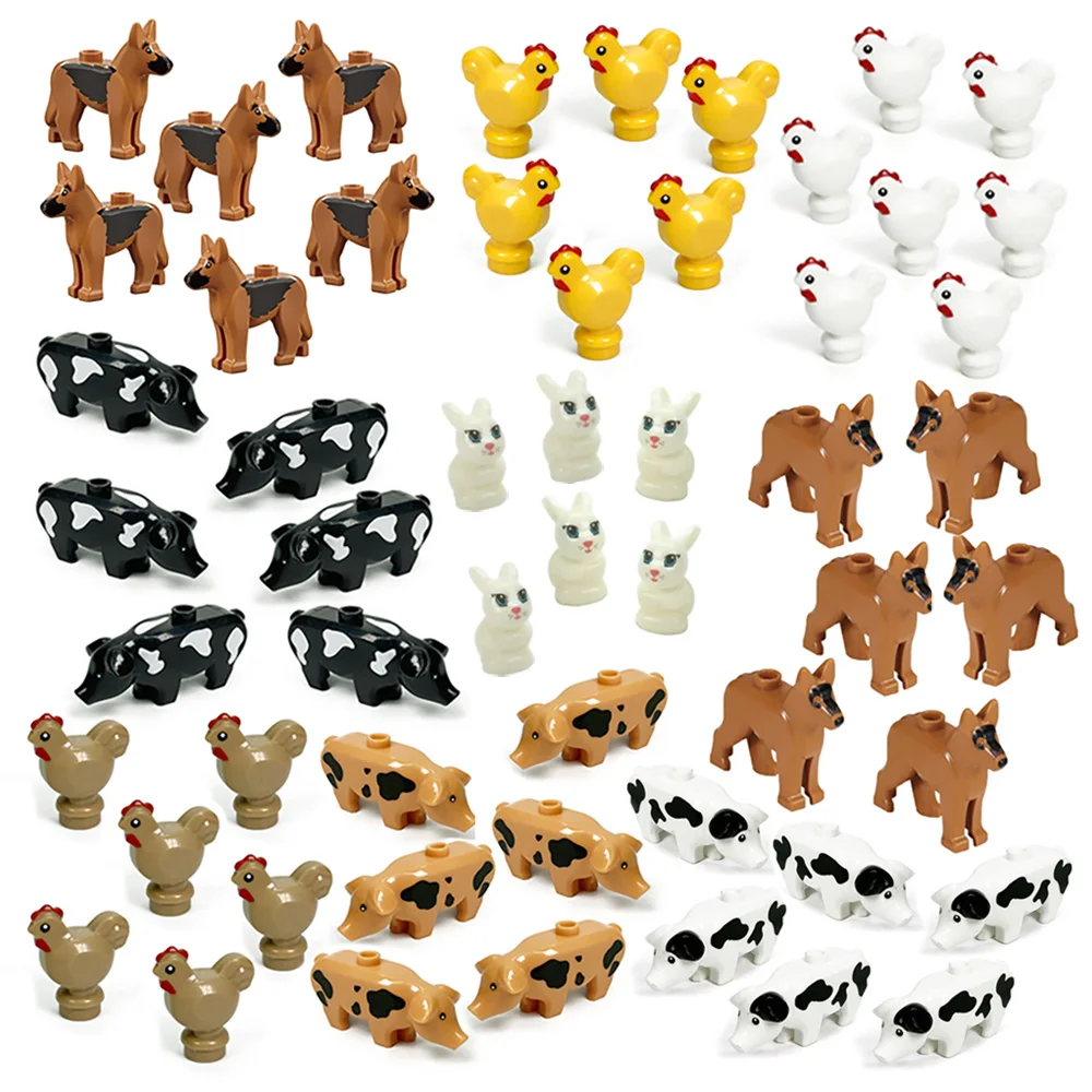 MOC Animals Blocks Dog Pig Chicks Fish Egg Chicken Coop Carrot Grass Assemble Building Blocks Diy Bricks Gifts Toys Children Kid
MOC Animals Blocks Dog Pig Chicks Fish Egg Chicken Coop Carrot Grass Assemble Building Blocks Diy Bricks Gifts Toys Children Kid