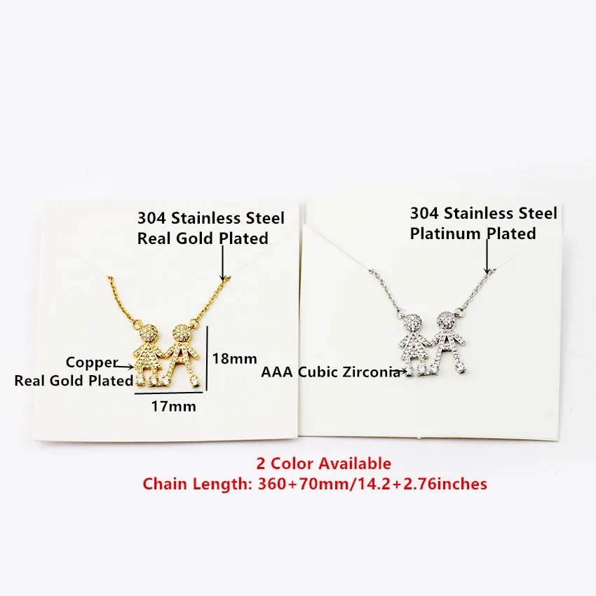 10pcs CZ Boy Girl Twins Children Kids Pendant Necklace Cute Statement Family Necklaces Fashion Jewelry Gold Color
10pcs CZ Boy Girl Twins Children Kids Pendant Necklace Cute Statement Family Necklaces Fashion Jewelry Gold Color