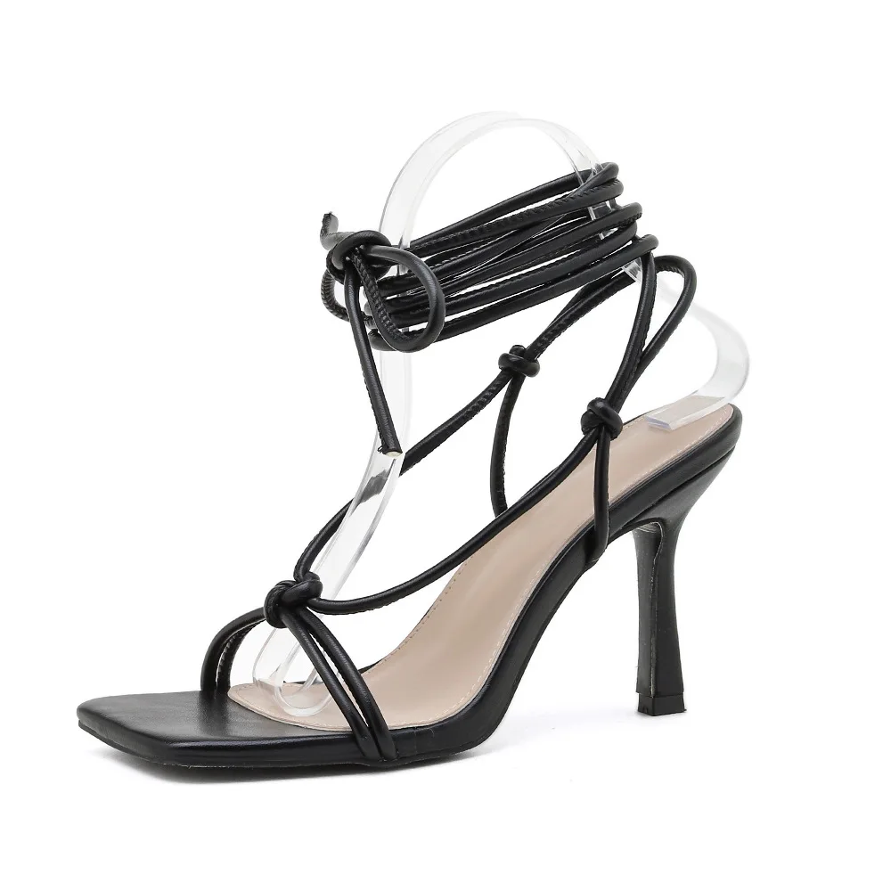2020 summer new open toe bandage Roman simple slim high heels sandals women's slim heels large 35-42 summer
2020 summer new open toe bandage Roman simple slim high heels sandals women's slim heels large 35-42 summer