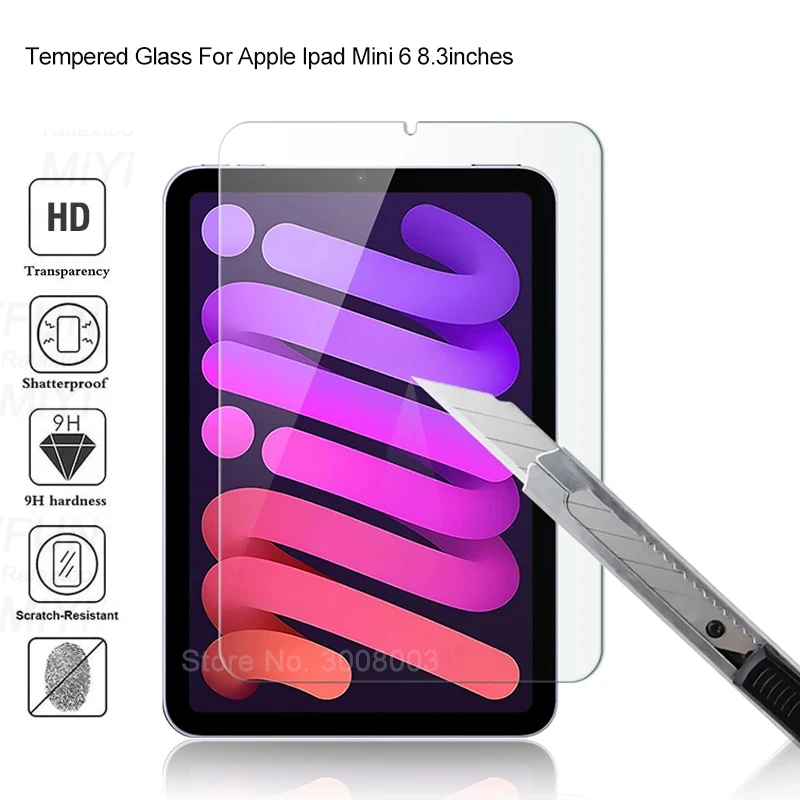 100% New High Quality 0.3mm 9H Premium Screen Protector Tempered Glass On For Apple Ipad Mini 6 Mini6 2021 8.3'' Protective Film
100% New High Quality 0.3mm 9H Premium Screen Protector Tempered Glass On For Apple Ipad Mini 6 Mini6 2021 8.3'' Protective Film