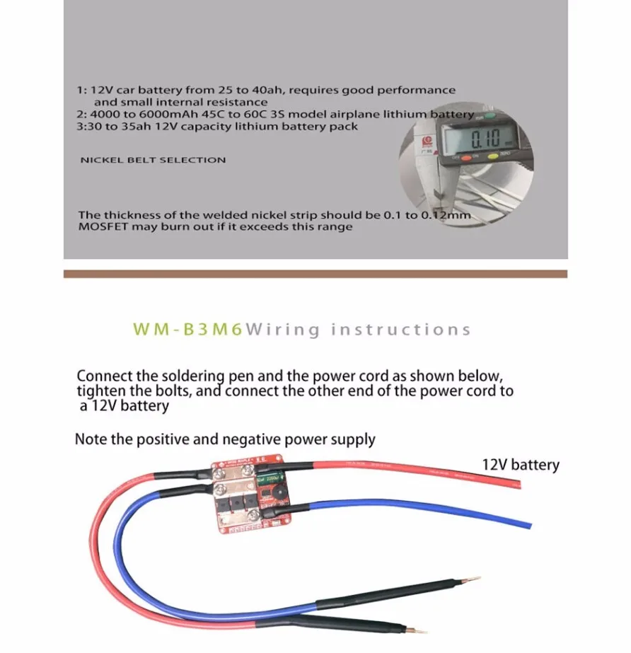 Mini Spot Welder WM-B3-6 12V Transistor 3 High Power MOS Tube 6 Energy Automatic Welding Controller LED Indicator Pen Machine
Mini Spot Welder WM-B3-6 12V Transistor 3 High Power MOS Tube 6 Energy Automatic Welding Controller LED Indicator Pen Machine