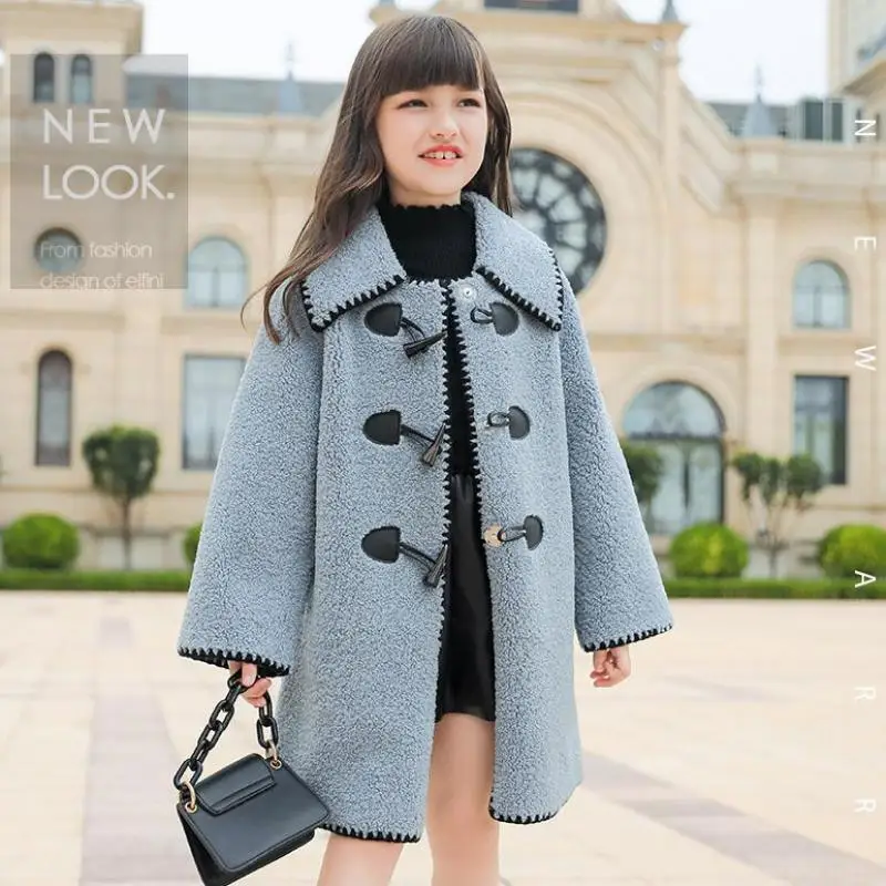 Autumn Winter Long Coats For 5 to 14 Years Girls Fashion Sports Peter Pan Collar Jackets Children Overcoats Windproof Outerwear 
Autumn Winter Long Coats For 5 to 14 Years Girls Fashion Sports Peter Pan Collar Jackets Children Overcoats Windproof Outerwear