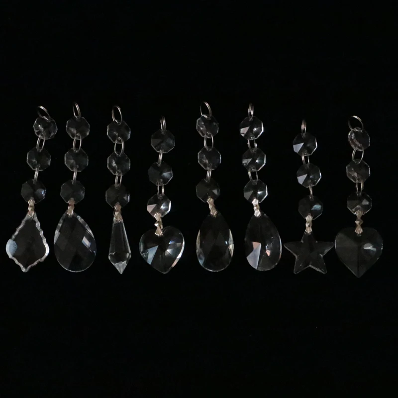 8pcs/set Clear Crystals Chandelier Glass Lamp Prisms Parts Hanging Drops Pendants 38mm Lamp Refurbishing Lighting Accessories
8pcs/set Clear Crystals Chandelier Glass Lamp Prisms Parts Hanging Drops Pendants 38mm Lamp Refurbishing Lighting Accessories