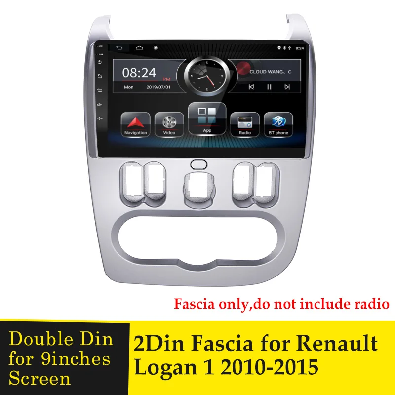 9 Inches Radio Fascia For Renault Logan Sandero 2009-2013 2 DIN Car Stereo Audio DVD Player Panel Adapter Frame Dash Mount Bezel
9 Inches Radio Fascia For Renault Logan Sandero 2009-2013 2 DIN Car Stereo Audio DVD Player Panel Adapter Frame Dash Mount Bezel