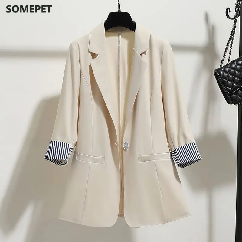 Summer Blazer Ladies OL Fashion Slim Blaze Coat Women Suit Jacket Women Long Sleeve Ladies Work Wear Blazer
Summer Blazer Ladies OL Fashion Slim Blaze Coat Women Suit Jacket Women Long Sleeve Ladies Work Wear Blazer