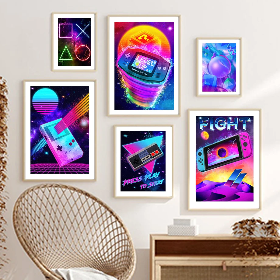 Vaporwave Synthwave Video Game Cyberpunk Wall Art Canvas Painting Nordic Posters And Prints Wall Pictures For Living Room Decor
Vaporwave Synthwave Video Game Cyberpunk Wall Art Canvas Painting Nordic Posters And Prints Wall Pictures For Living Room Decor