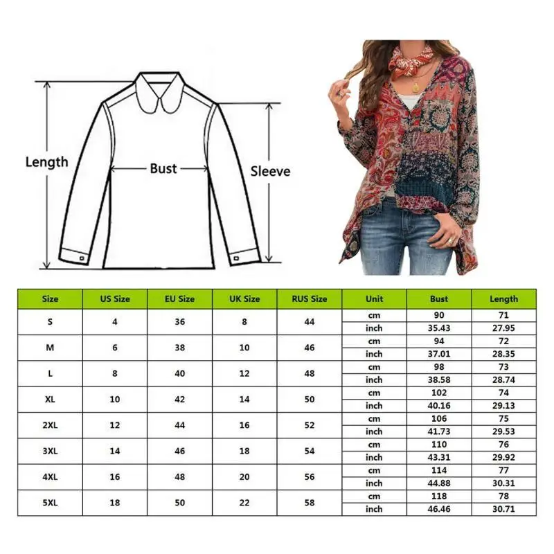 Plus Size 5xl Blouses Fashion Women Bohemian Shirts V-neck Long Sleeve Print Blouse Sexy Loose Shirts Unregular Tops 
Plus Size 5xl Blouses Fashion Women Bohemian Shirts V-neck Long Sleeve Print Blouse Sexy Loose Shirts Unregular Tops