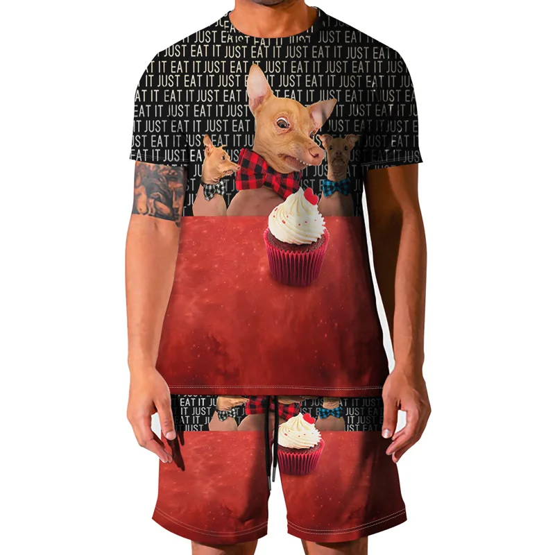 2021 summer new men's 3D short-sleeved suit printed T-shirt shorts two-piece fashion sports round neck baseball shirt apparel
2021 summer new men's 3D short-sleeved suit printed T-shirt shorts two-piece fashion sports round neck baseball shirt apparel