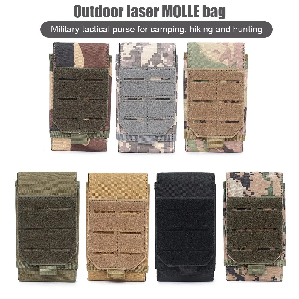 

Multifunction Phone Pockets Holder Outdoor Pouch Camping Hiking Hunting Soldier Waist Accessories Bags