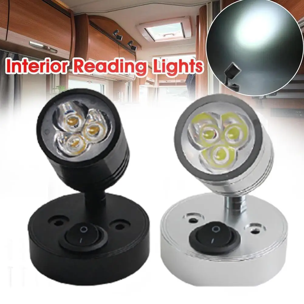 Interior Reading Light LED Spotlight Lighting Lamp 12V Control Bedside Wall Light for Boat RV Trailer Home Mirror Lamp
Interior Reading Light LED Spotlight Lighting Lamp 12V Control Bedside Wall Light for Boat RV Trailer Home Mirror Lamp