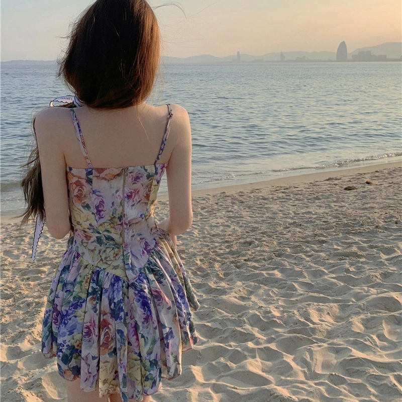 Sexy Backless Floral Sling Sundress Women Sleeveless High Split Midi Dress Summer Party Club Wear Lady Strap Dress Y892
Sexy Backless Floral Sling Sundress Women Sleeveless High Split Midi Dress Summer Party Club Wear Lady Strap Dress Y892