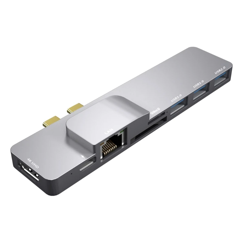 All in One Type-C Hub 8 Ports Docking Station USB3.0 4K HDMI-Compatible Rj45 Gigabit Net PD SD TF Fast Reader SSD QXNF
All in One Type-C Hub 8 Ports Docking Station USB3.0 4K HDMI-Compatible Rj45 Gigabit Net PD SD TF Fast Reader SSD QXNF