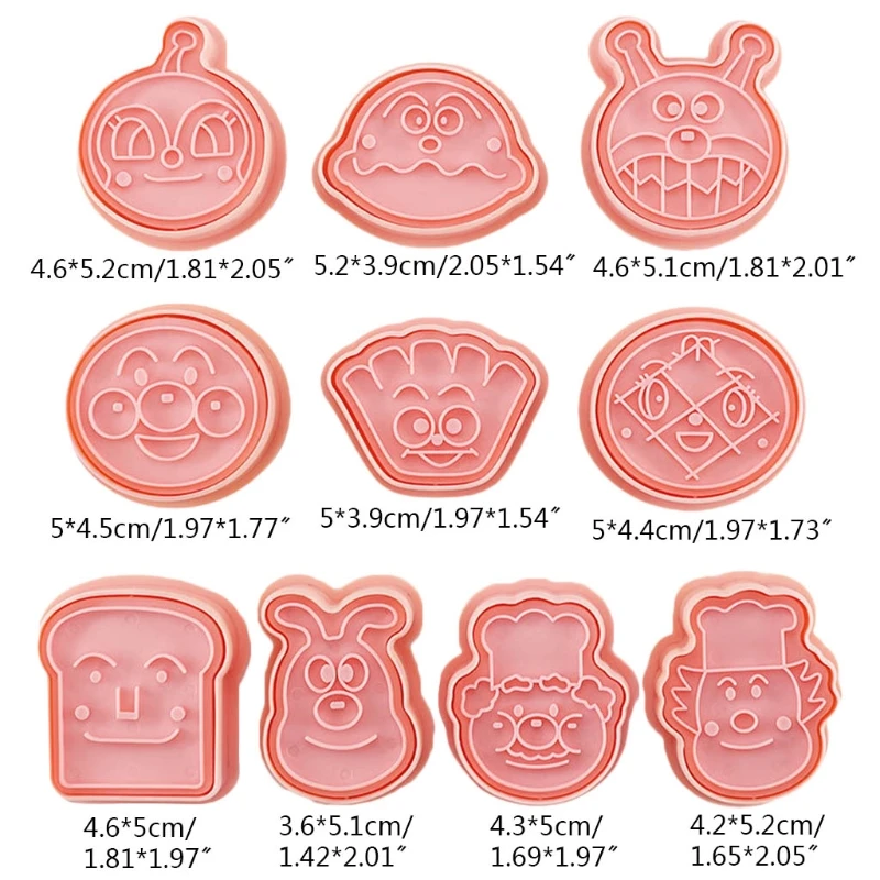10 шт. серия Anpanman формы для печенья и штамповки Мультяшные Инструменты для выпечки легко безопасная форма для помадки торта украшение для то... 
10 шт. серия Anpanman формы для печенья и штамповки Мультяшные Инструменты для выпечки легко безопасная форма для помадки торта украшение для то...
