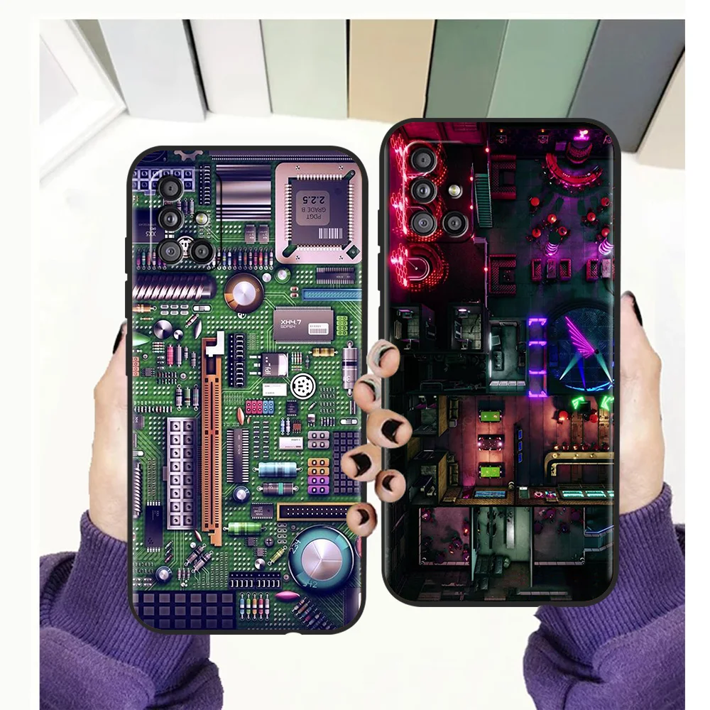Circuit Board Phone Case for Samsung Galaxy A51 A71 A32 A52 A13 A22 M31 M21 M22 5G 2021 A01 A11 A21S A31 A41 Soft Shell Cover
Circuit Board Phone Case for Samsung Galaxy A51 A71 A32 A52 A13 A22 M31 M21 M22 5G 2021 A01 A11 A21S A31 A41 Soft Shell Cover