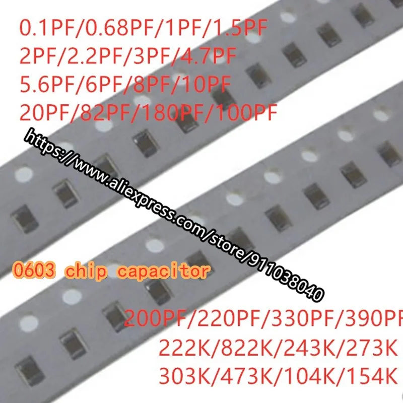 100PCS 0603 SMD Chip Capacitor 50V 0.1-910PF 0.91 1.1 1.5 1.6 2.2 2.7 4.3 3.6 3.9 6PF 8.2PF 10 20 68 33 39 82PF 390 360 820PF
100PCS 0603 SMD Chip Capacitor 50V 0.1-910PF 0.91 1.1 1.5 1.6 2.2 2.7 4.3 3.6 3.9 6PF 8.2PF 10 20 68 33 39 82PF 390 360 820PF
