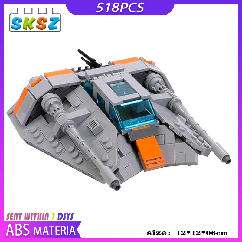 Конструктор MOC Star Snowspeeder, масштаб Minifig, 518 шт., игрушка «сделай сам», кирпичи, космические игрушки для детей, подарок на Рождество
Конструктор MOC Star Snowspeeder, масштаб Minifig, 518 шт., игрушка «сделай сам», кирпичи, космические игрушки для детей, подарок на Рождество