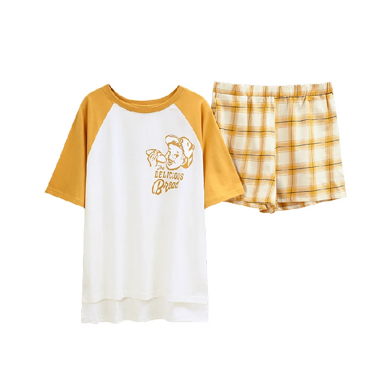 COLENFAISH Women's Cotton Pajamas Fashion Ladies Summer Thin Five-cent Sleeve Cute Printing Sweet Comfortable Women Sleepwear
COLENFAISH Women's Cotton Pajamas Fashion Ladies Summer Thin Five-cent Sleeve Cute Printing Sweet Comfortable Women Sleepwear