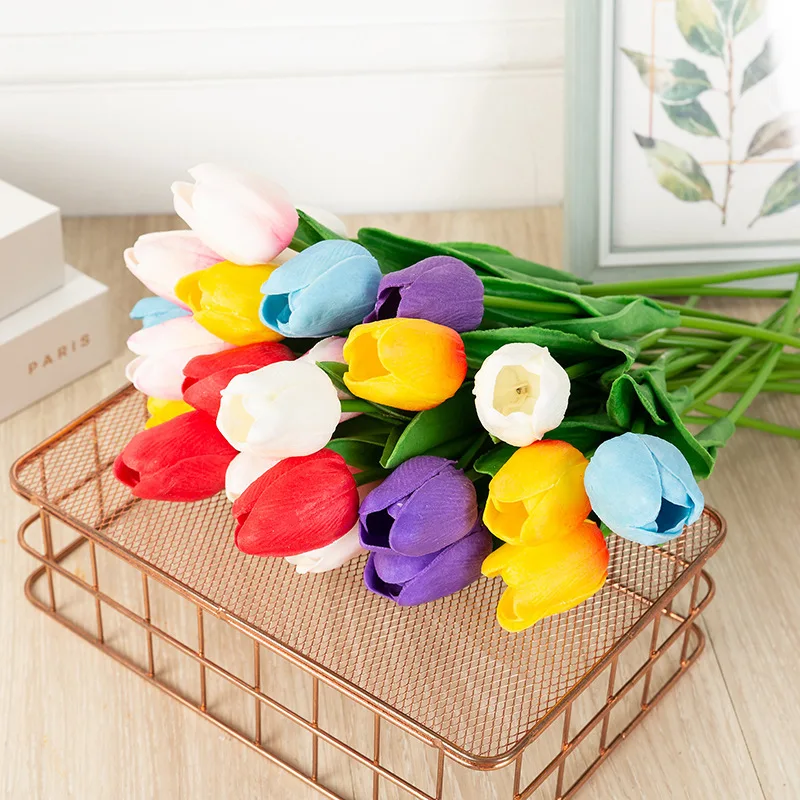 1PC PU Tulip Artificial Flower Real Touch Artificial Bouquet Fake Flowers for Wedding Birthday Party Home Garden Decoration 
1PC PU Tulip Artificial Flower Real Touch Artificial Bouquet Fake Flowers for Wedding Birthday Party Home Garden Decoration