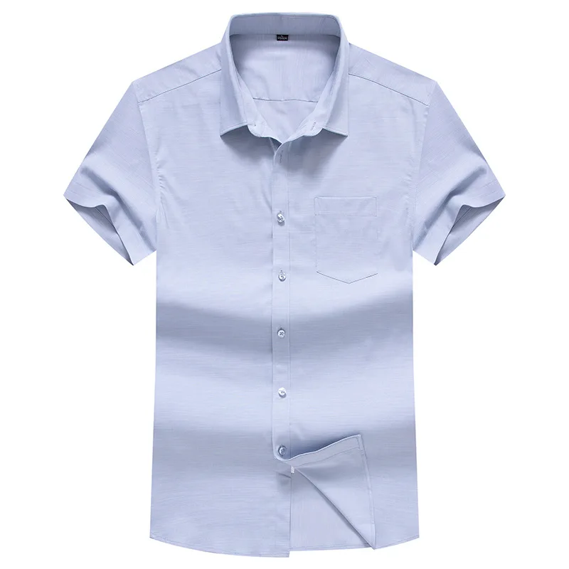 Summer thin short sleeve shirt men's fat plus oversize loose fat business leisure half sleeve shirt
Summer thin short sleeve shirt men's fat plus oversize loose fat business leisure half sleeve shirt